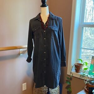 Gap black denim dress M NWTs
